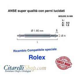 2 ANSETTE Tipo Rolex 19 mm...